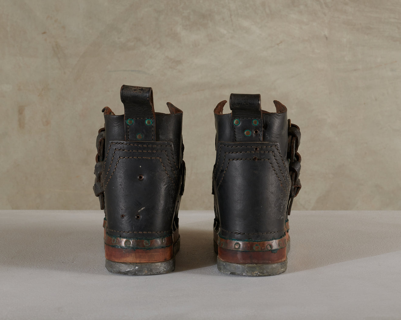 PAIR OF RUSSIAN DEEP SEA DIVING BOOTS